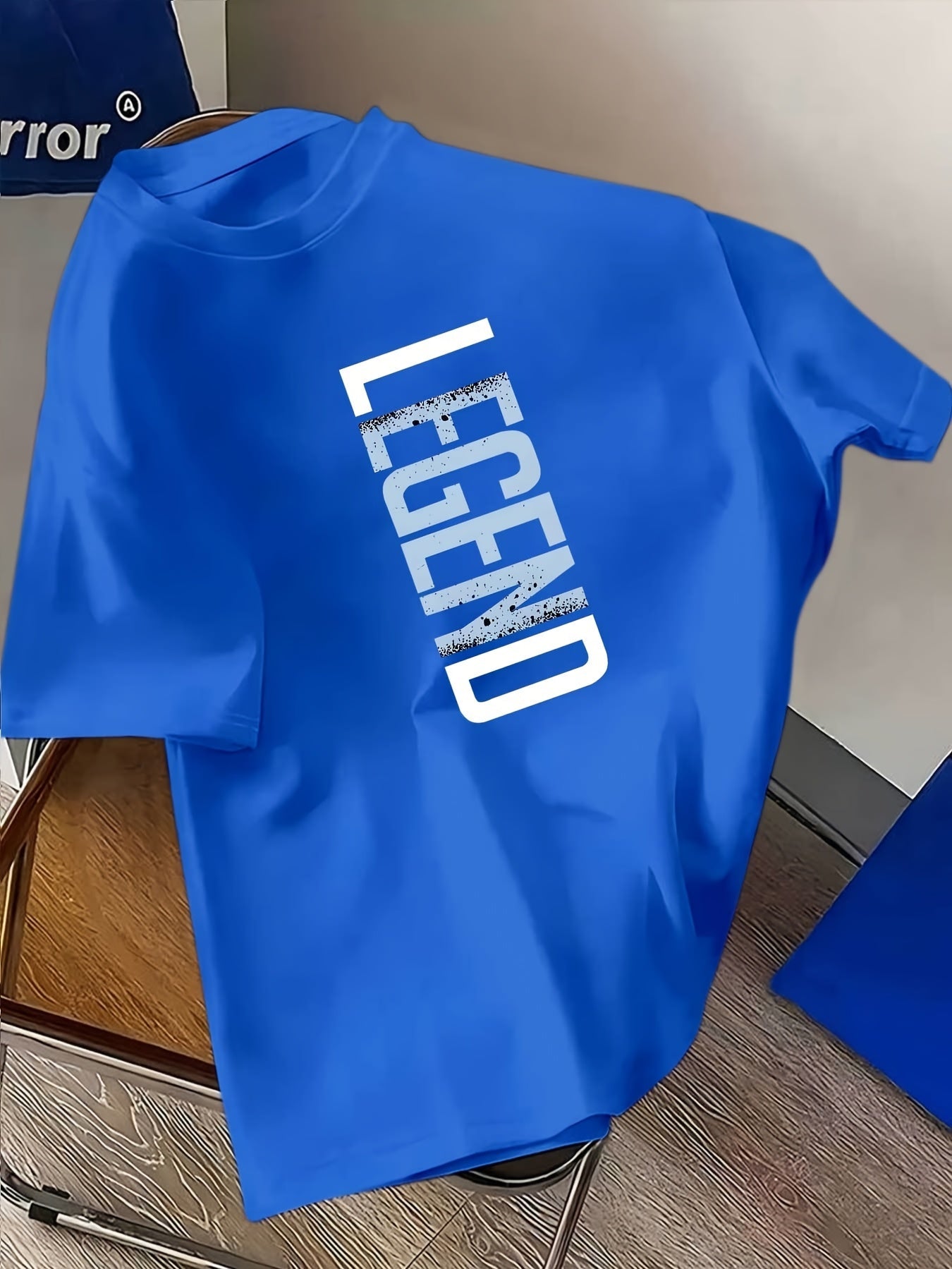 Casual Summer Short-Sleeve T-Shirt for Boys Featuring Uppercase Letters, Suitable for Outdoor Sports in Spring And Summer, Available in Sizes for Ages 5 to 6, 6 to 7, 8 to 10, 12 to 14, And 14 to 16 (Other Additions Are Not for )., for Teenager