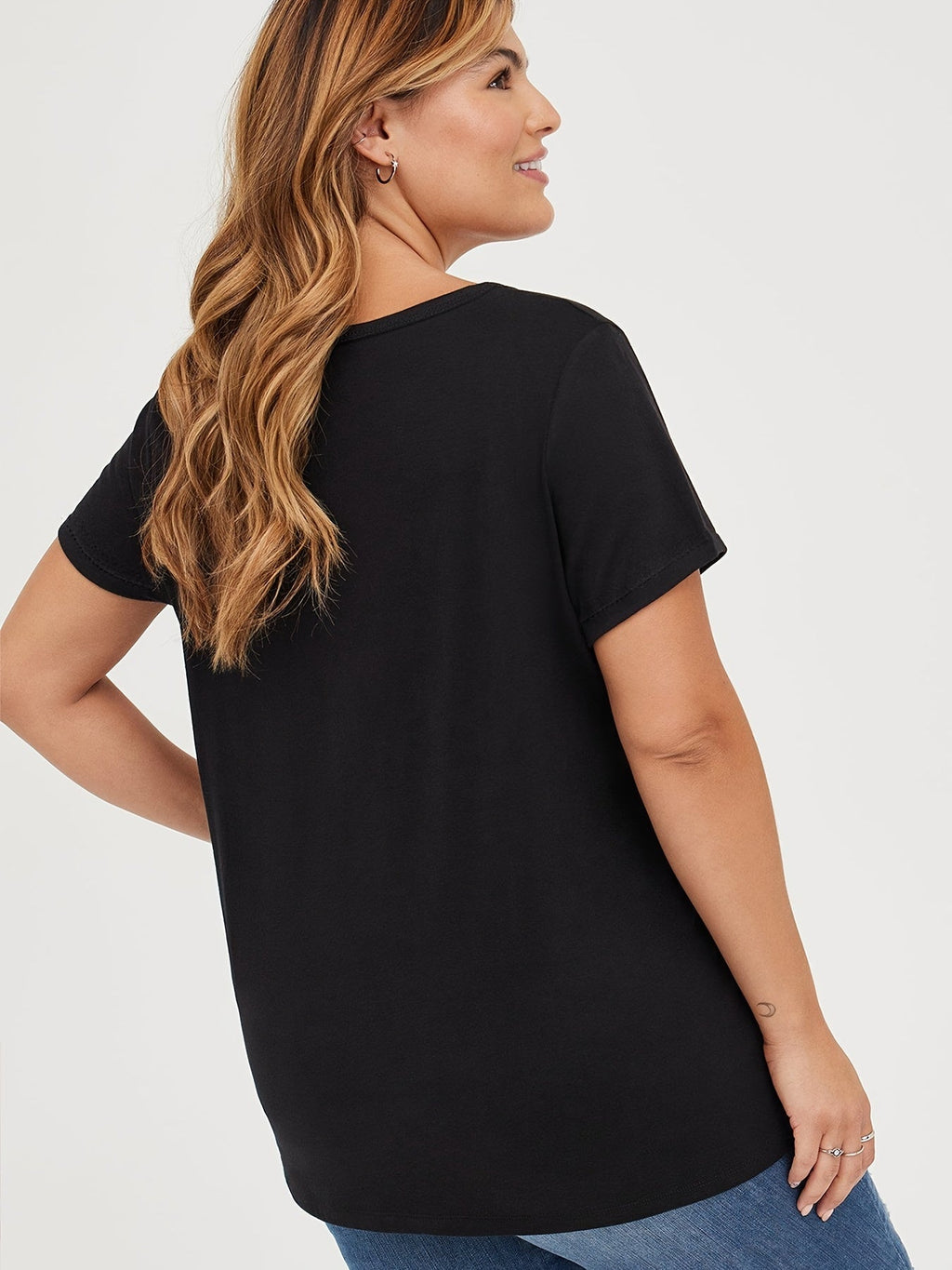 Plus Size, Women's Plus Size Casual S Short Sleeve T-Shirt