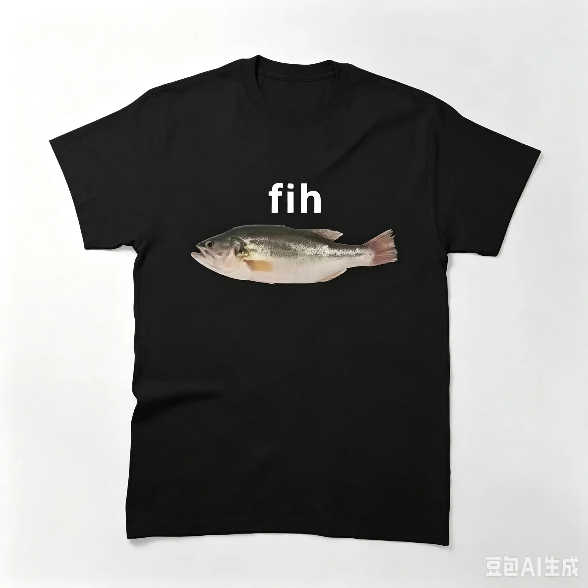 Funny Fih Misspelled Fish Meme Graphic T Shirt Y2K Harajuku Oversized Short Sleeve Tee Summer Casual Streetwear Tops Unisex Men Women Clothing