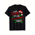 item picture black christmas t shirt worker festive design for holiday