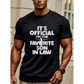 item picture authentic certification for mens t shirt the for son in law casual wear featuring a round neckline comfortable stylish exceptionally soft breathable moisture absorbing ideal for jogging and weekend