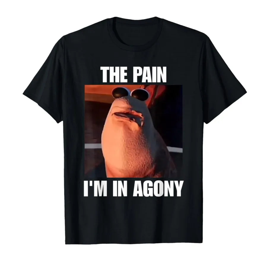 HOT SALE Marcus The Funny Meme T-shirt Marcus The Worm The Pain I'm in Agony T-shirt for Men Women T Shirts Short Sleeve Tops