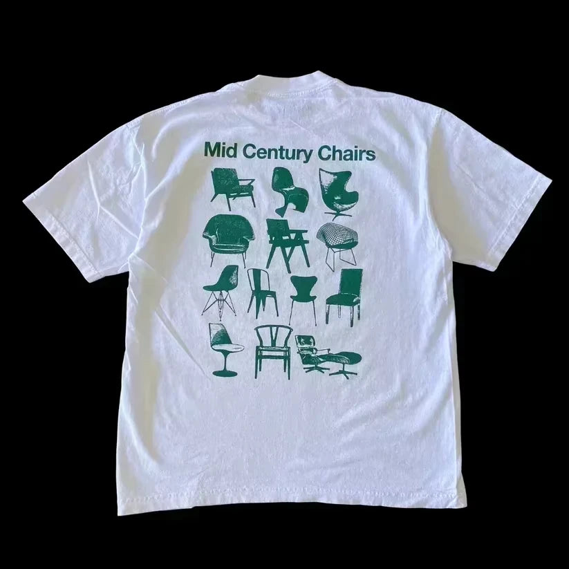 2025 Summer Fashion Tee Men Women Cotton T-shirt Y2K Loose Street Letter Print Short Sleeve Casual T-shirt  Retro Harajuku Top