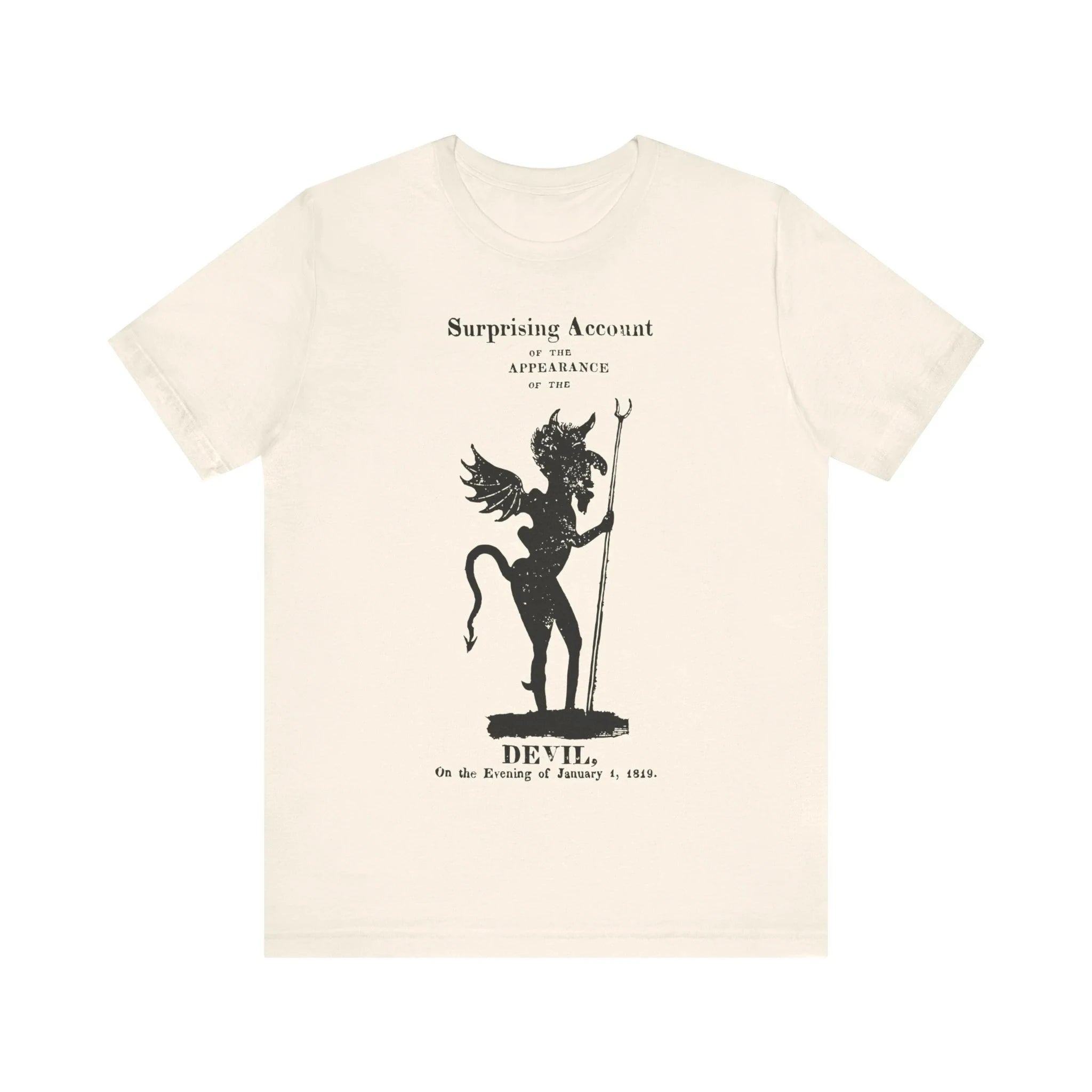 Appearance of The Devil Vintage Woodcut T-shirt Satan Shirt Witchcraft Tshirt, Occult Black Magic Unisex Jersey Short Sleeve Tee
