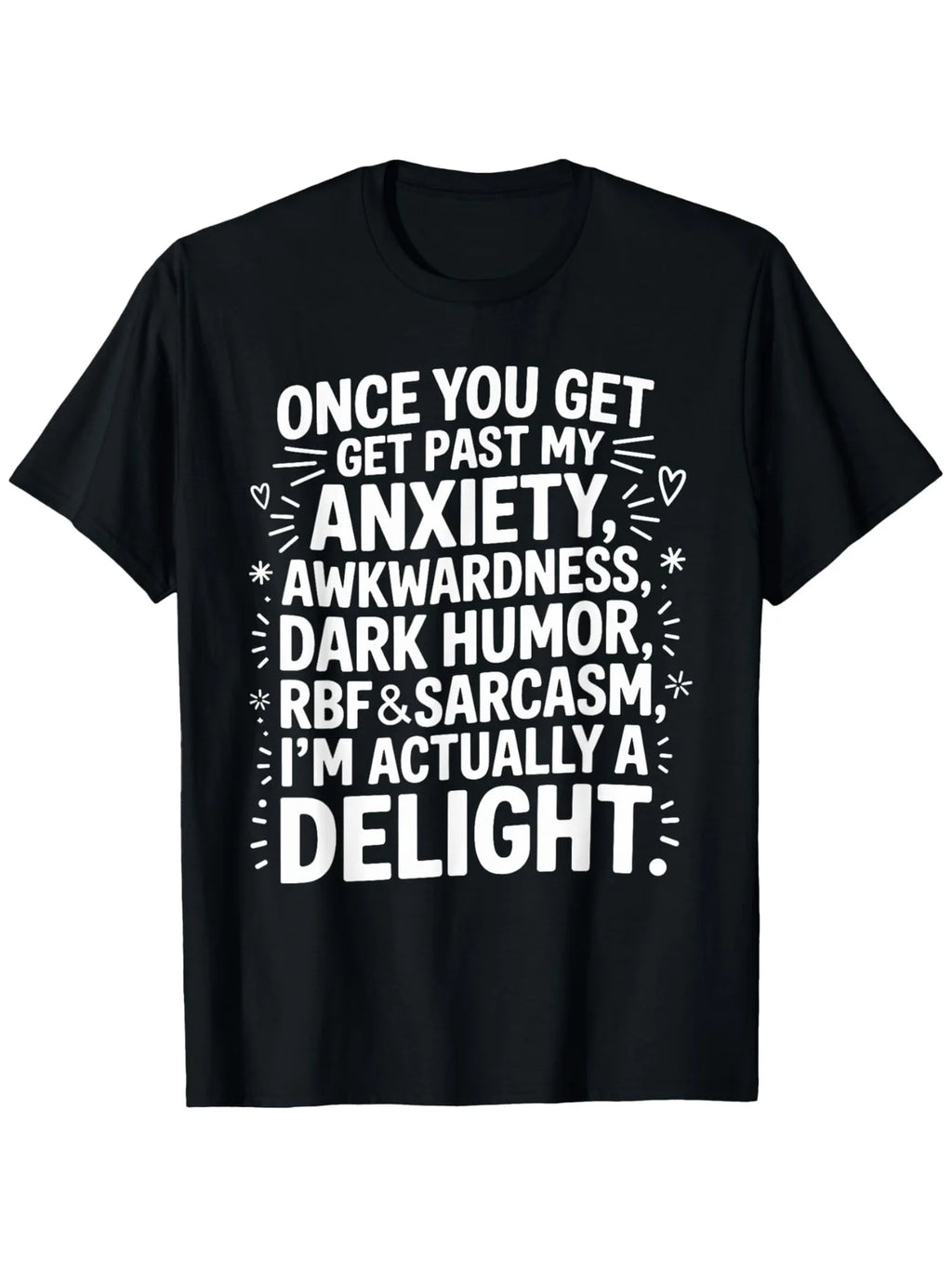 A Humorous Plus-Size T-Shirt Featuring Dark Humor - Crafted with Witty Phrases, Perfect for Casual Outings, Workouts, And Outdoor Fun - Easy to Wear Crew Neck Design with a Dark Humor Graphic, Machine Washable - Pleasant to Wear, Plus Size