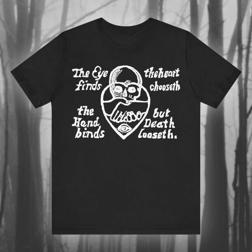 Eyes Find Victorian Motto T-shirt Spirit Tshirt Death T-shirt Scary Dance T-shirt Gothic Skeleton Unisex Sweatshirt Short Sleeve