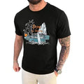 Runcati Mens Short Sleeve T-Shirts Graphic Crew Neck Casual Shirt Summer Beach Palm Tree Printed Vintage Hawaiian Tees