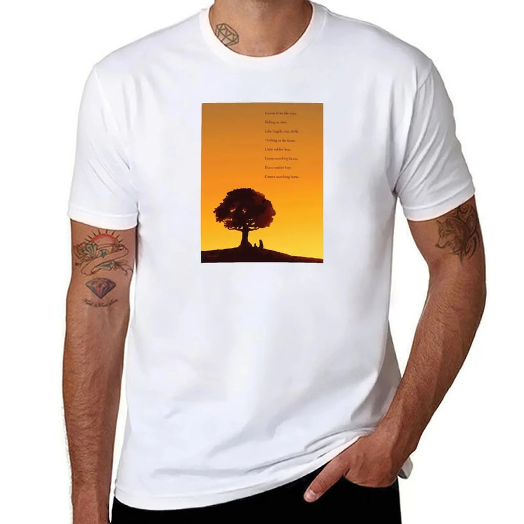 HOT SALEUncle Elo - Leaves From Vines Poster T-shirt T-shirt for Men Cotton Soft T-shirt for Men High Quality T-shirts Custom
