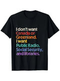 Plus Size, Public Broadcasting, Social Security, Library T-Shirts, Unisex Casual Round Neck Outdoor Short Sleeve T-Shirts for All Seasons, Christmas T-Shirts, Men'S T-Shirts, Gifts for Men, with Slight Elasticity