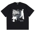 Men Women The Dream Started Chasing Me Print T Shirt Casual Streetwear Crew Neck Short Sleeve Tee Oversized Cotton Blend Top