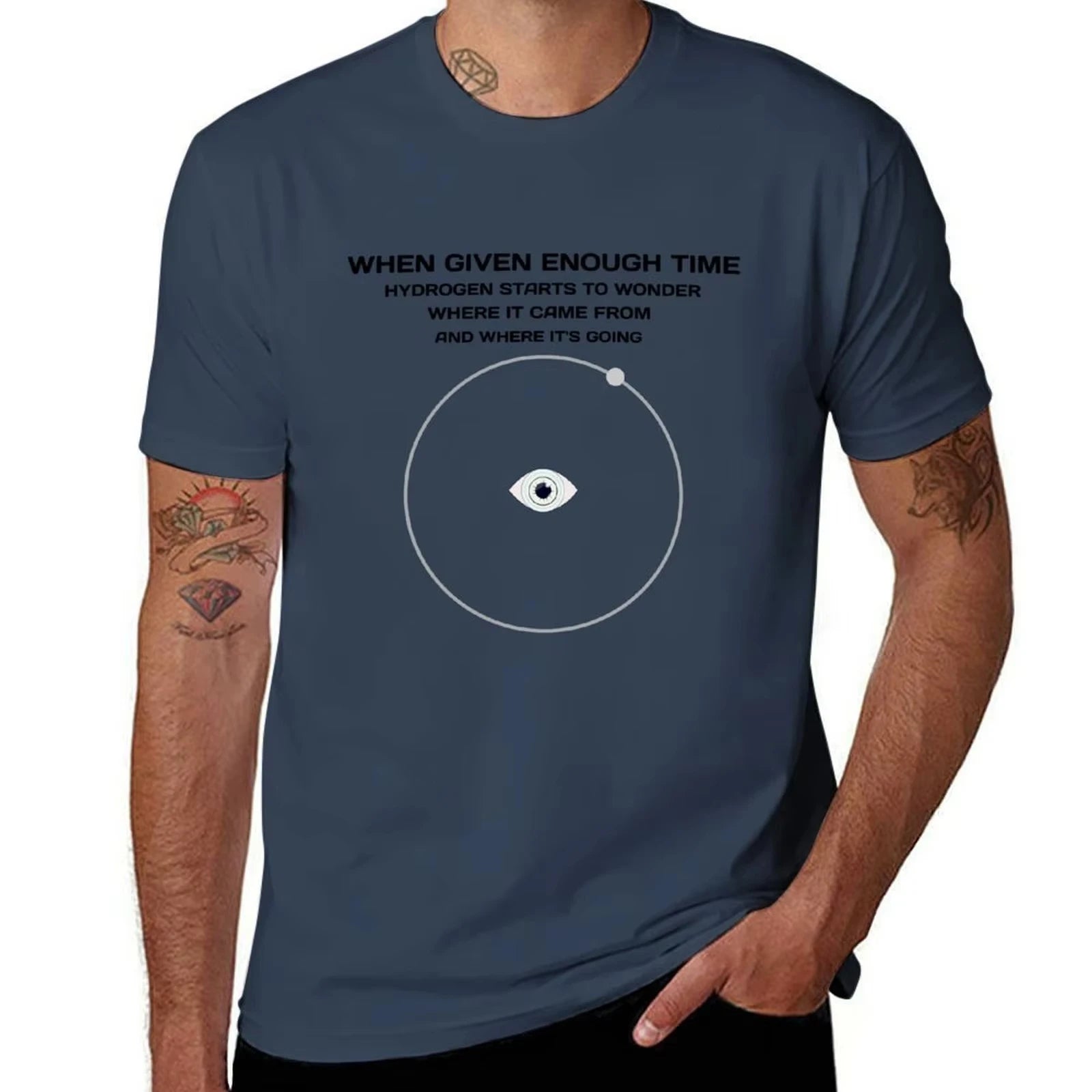 HOT SALE Hydrogen Starts To Wonder  T-Shirt T Shirts for Man Cotton Soft Cotton T Shirts High Quality T-Shirt  Fashion Tees