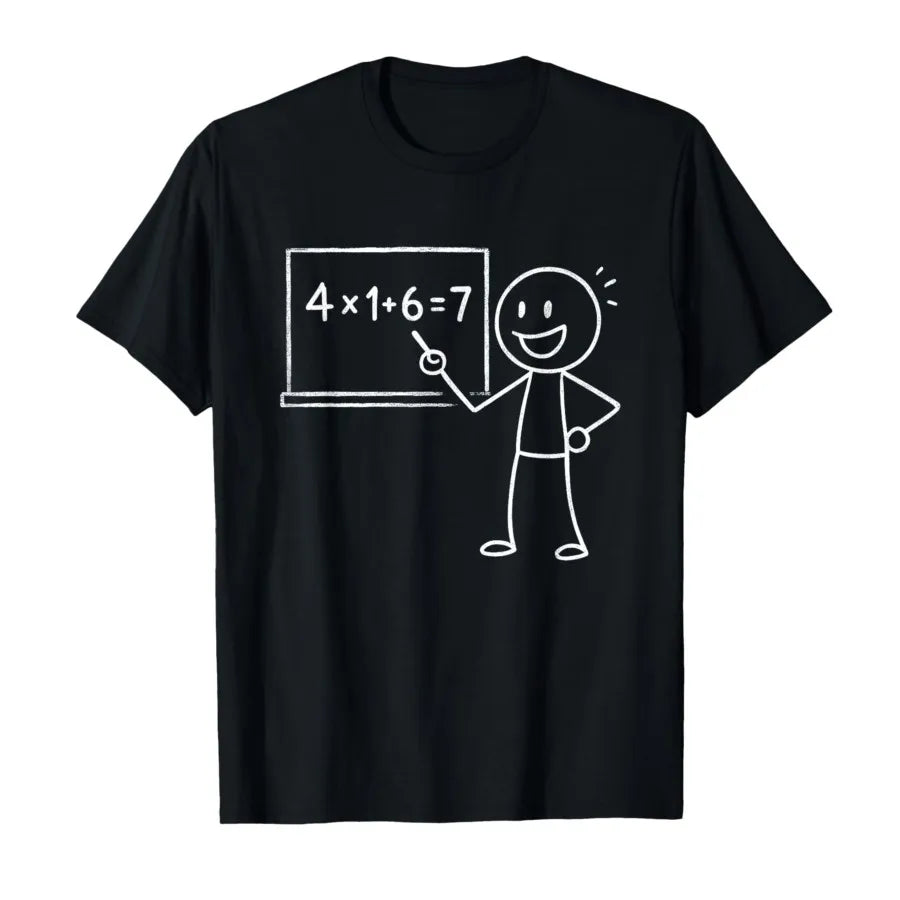 HOT SALE 41 67 Memes Funny Math Teacher Gen Alpha Funny Memes Men T-shirt Women Soft and Comfortable Cotton T-shirt Top