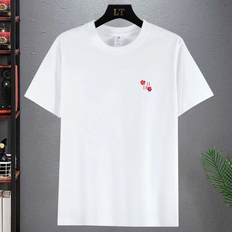 HOT SALE New T-shirt with Lettered Print for Autumn and Winter, Lantern Sleeves, Basic Cotton T-shirt for Men and Women