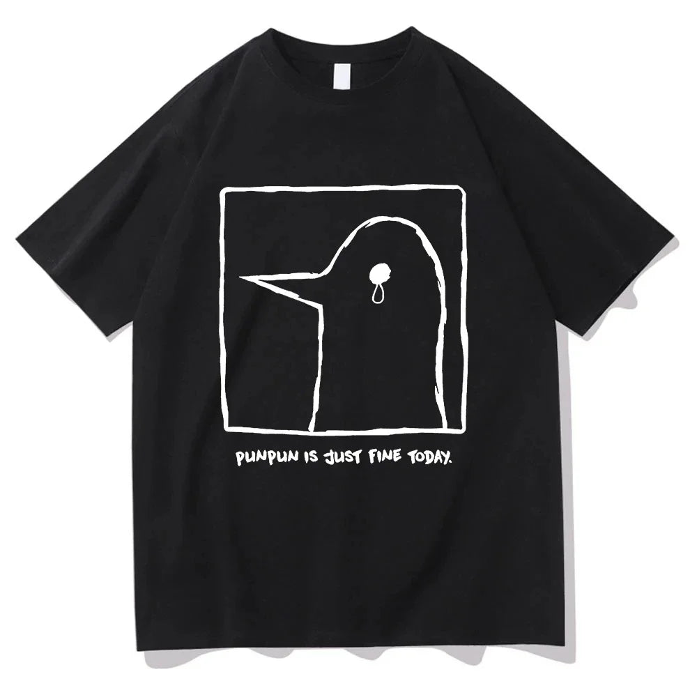 Oyasumi Punpun T Shirt Men Harajuku Aesthetic Streetwear Graphic Unisex Anime Manga Cartoon vintage Sand Cotton Tees Tops HOT