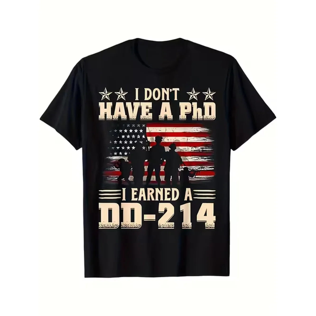 item picture dd 214 vintage flag t shirt vintage i dont have a phd but a dd 214 vintage flag 100 halloween thanksgiving christmas gift for men women s xxxl black
