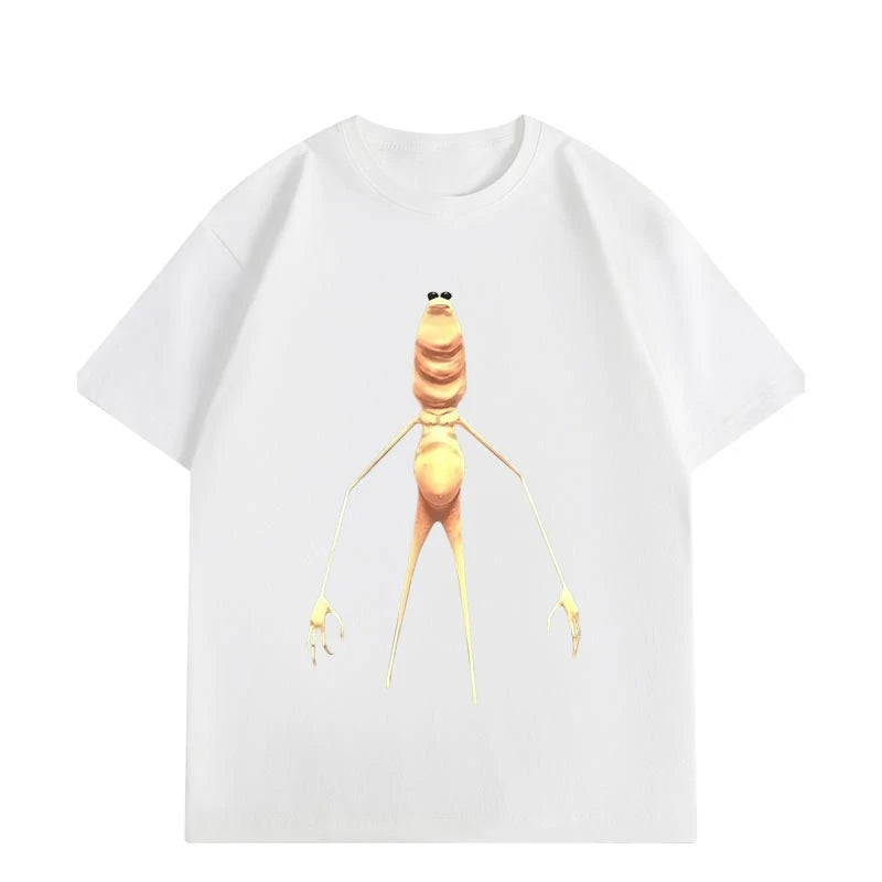 HOT SALE Marcus The Worm Where Is Jimbo James Funny Meme T-shirt High Quality Fashion T-shirts Men Casual Cotton T Shirts