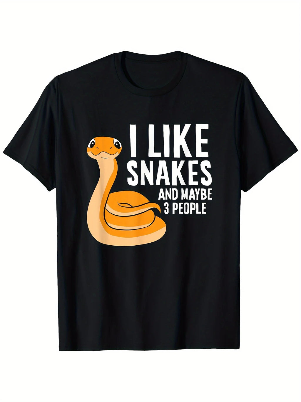 Men's T-Shirt - I Like Snakes and Maybe 3 Reptile Enthusiast Tee