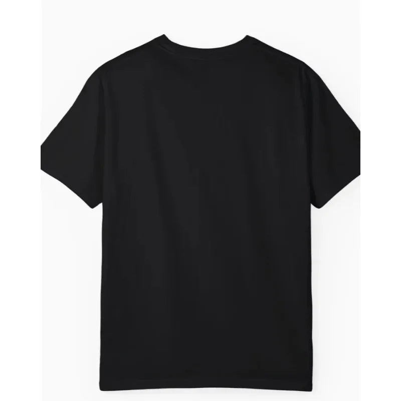 I Do Not Think Therefore I Do Not Am, Black Cat Shirt Casual Loose Mesh Fashion Trend Black T-shirt