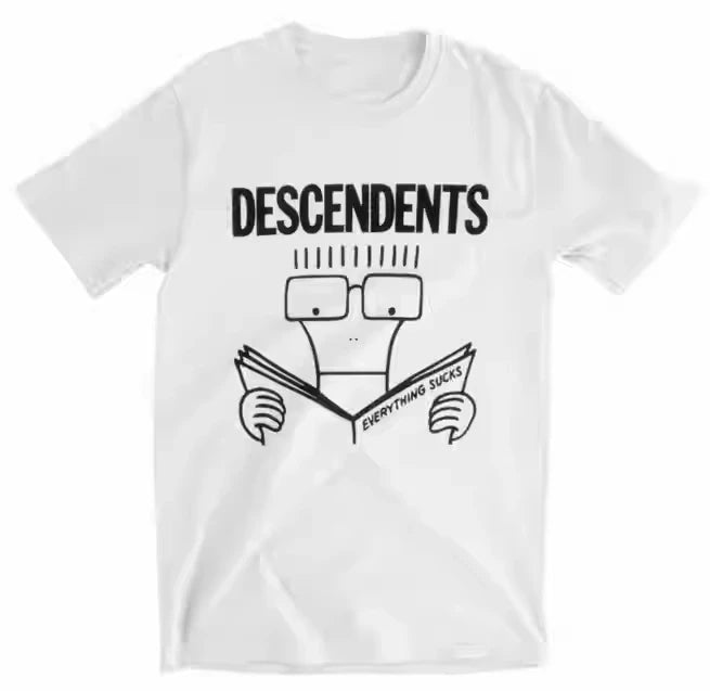 HOT SALE Descendent Hardcore Punk Rock European and American Style Street Loose Oversizeshort Sleeve Soft Comfortable T-shirt