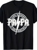 Men's Funny "Papa Like A Grandpa" Retro Rocker Dad T-Shirt - Size S-5XL Short Sleeve Round Neck Tee Suitable for Fathers Day Gift, Casual Comfortable Casual Attire with Grandfather Role Design, Machine Washable Apparel