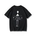HOT SALE I Don't Believe in Humans Graphic Print Autumn Cotton Men's and Women's T-shirt Short Sleeve Street Fashion Trend Tee