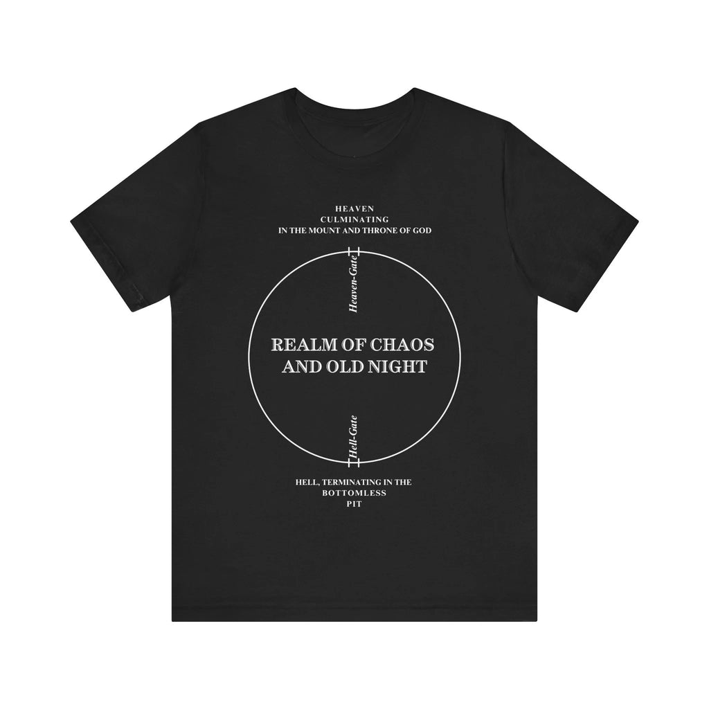 Realm of Chaos Paradise Lost Shirt John Milton T-shirt Astrology Heaven and Hell Gothic Fashion Unisex Short Sleeve T-shirt