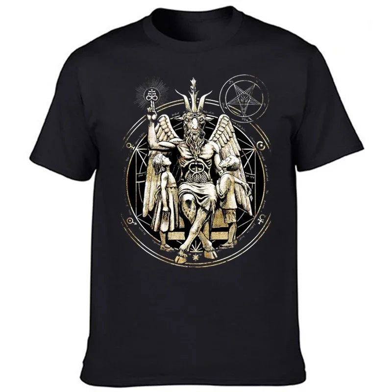 Devilish Demon Buffy Motte T-shirt Summer Short-sleeved Cool and Breathable Pattern T-shirt Top Comoro Vintage Casual Streetwear