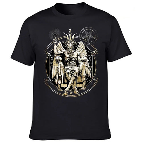 Devilish Demon Buffy Motte T-shirt Summer Short-sleeved Cool and Breathable Pattern T-shirt Top Comoro Vintage Casual Streetwear