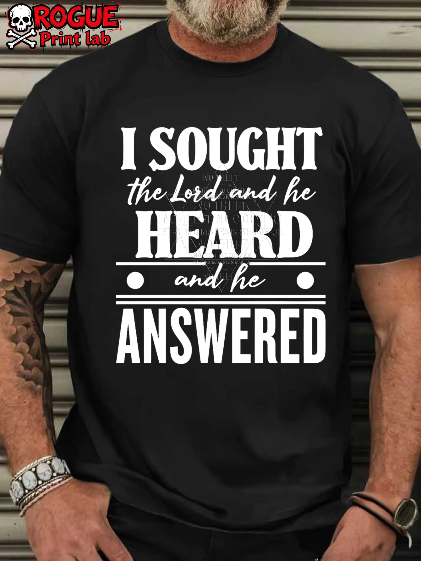 Seeking the Heart of the Lord, the Lord Will Answer Men's Short Sleeve T-Shirt Printed T-Shirt Text Printed Round Neck Shirt Fun Printed High-Quality T-Shirt Plus Size Top Casual Streetwear Church Clothing Fitness Wear Daily Wear, PLUS SIZE