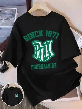 2026 Summer New Style Cotton Short-Sleeved T-Shirt - Men's and Women's Trendy Brand Loose American Retro Shirt Oversized T Shirt