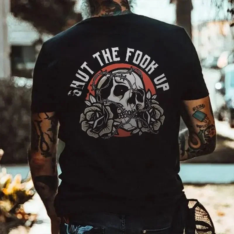 HOT SALE Harajuku Men's Cotton Pop T-shirt Casual Summer Fall Shoulder Short Quick Dry Sleeve Elastic S-4XL Cool T-shirt