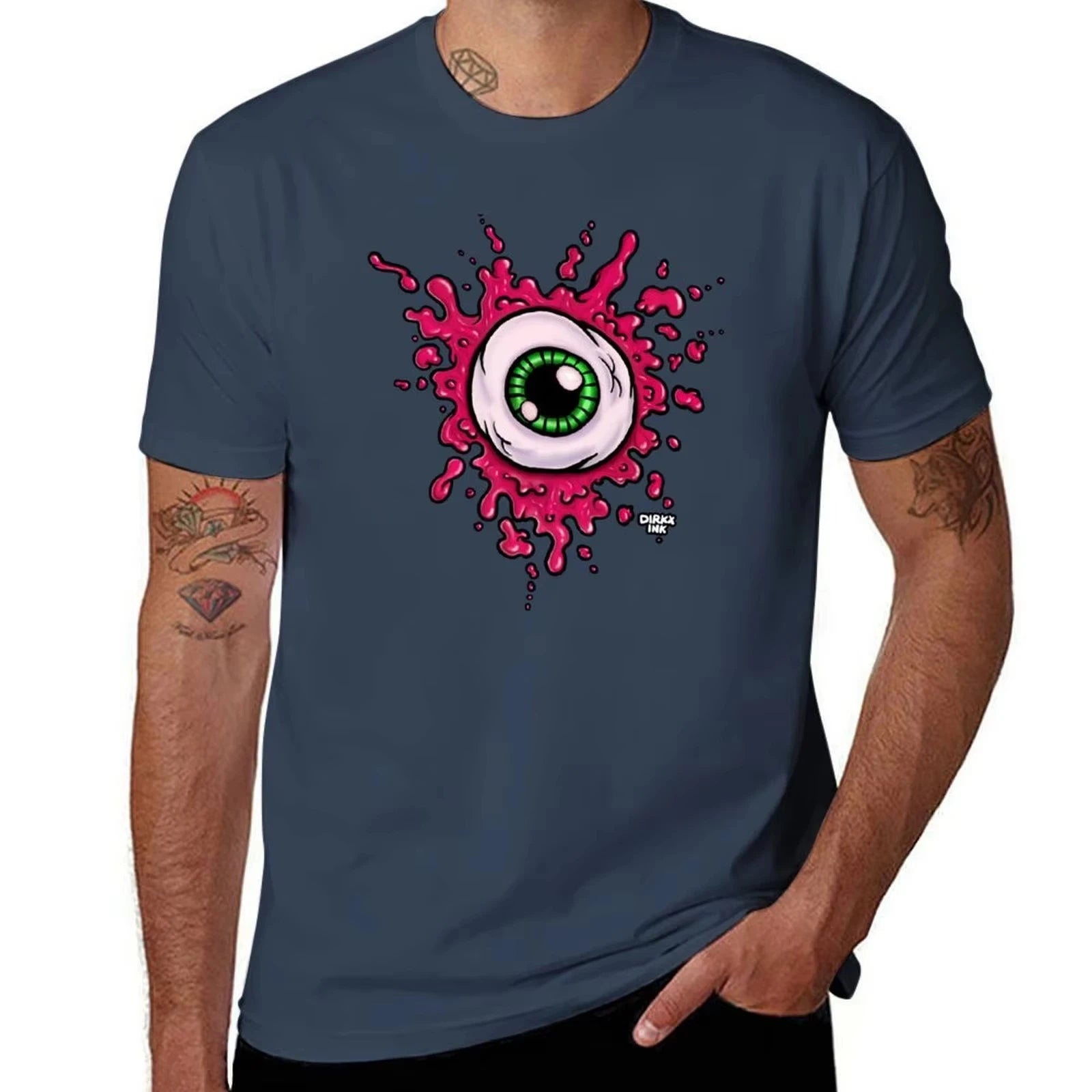 HOT SALE Eye Plate T Shirt T Shirt Personalized T Shirt Men Cotton Tees T-Shirt Graphic Breathable Fashion Casual T-Shirt