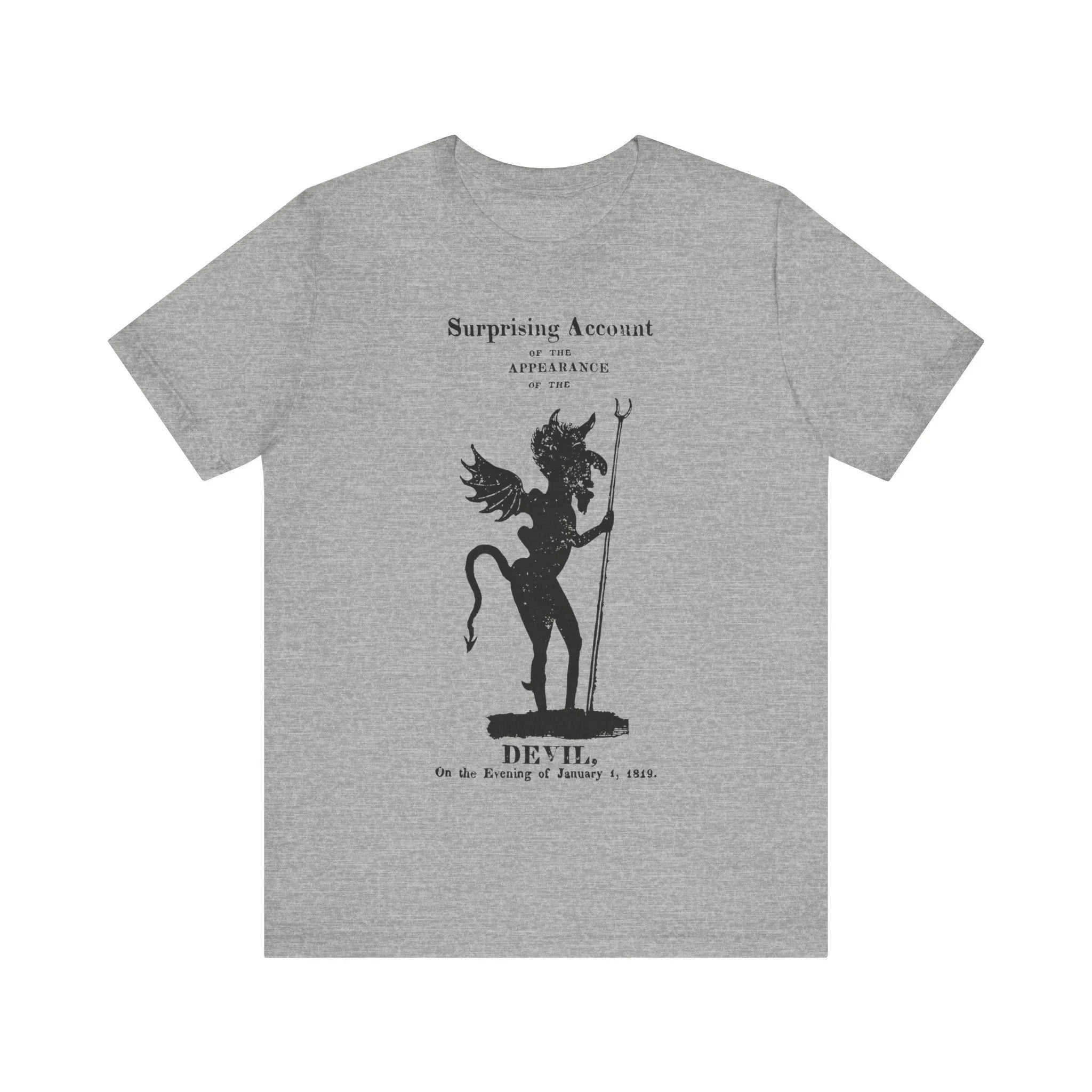 Appearance of The Devil Vintage Woodcut T-shirt Satan Shirt Witchcraft Tshirt, Occult Black Magic Unisex Jersey Short Sleeve Tee