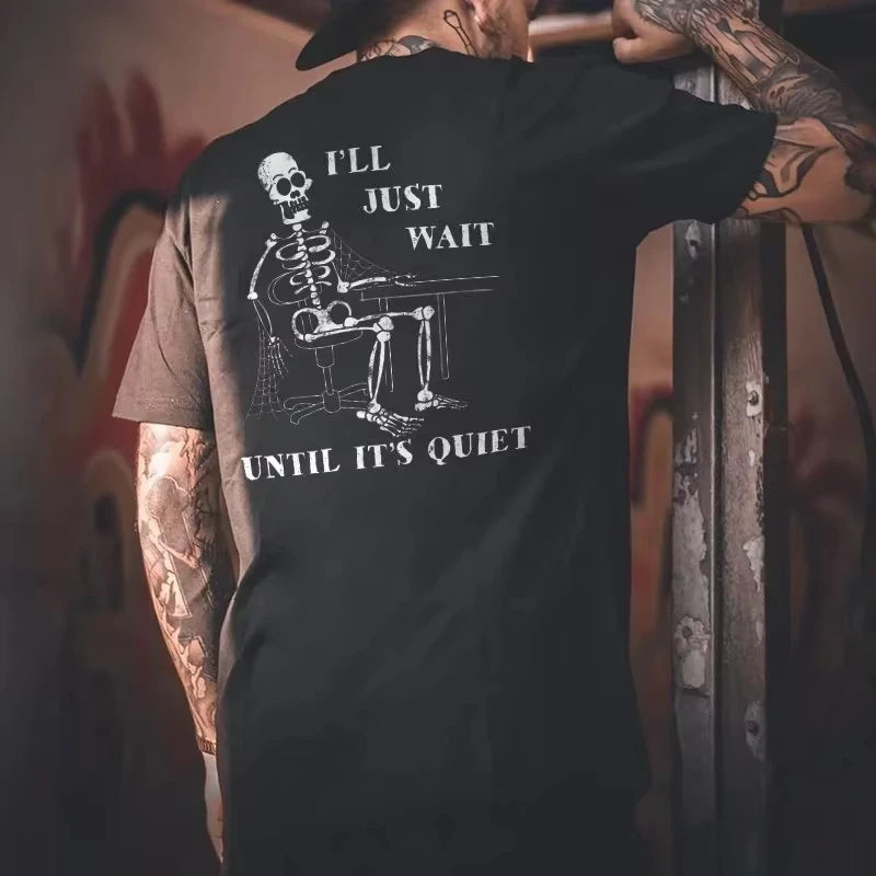 HOT SALE Scary Devil Dark Punk Skull Graphic T-shirt  Hip Hop T-shirt Man Goth Harajuku Graphic T-shirt Ropa Hombre Camisetas