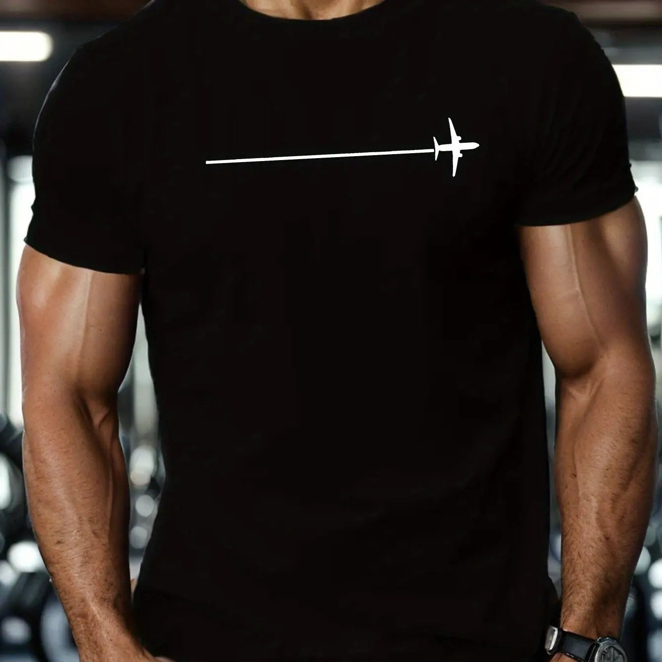 HOT SALE Men's Summer Soft Comfortable Cotton Fashion Casual Casual Minimalist Plane Design Round Neck Short-sleeved T-shirt Top