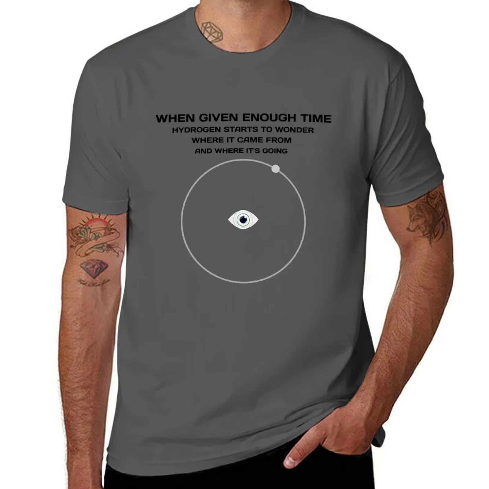 HOT SALE Hydrogen Starts To Wonder  T-Shirt T Shirts for Man Cotton Soft Cotton T Shirts High Quality T-Shirt  Fashion Tees