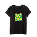 HOT SALE New T-shirt with Lettered Print for Autumn and Winter, Lantern Sleeves, Basic Cotton T-shirt for Men and Women