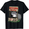 Fresh NEW LIMITED Funny Angry Cat Memes Hissing Booth Free Hisses Kitten Lover T-Shirt Harajuku  T Shirts for Men Oversized