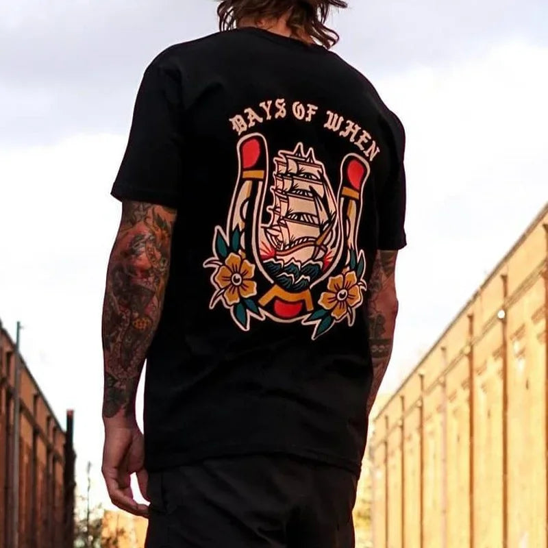 2025 HOT Horror Devil Dark Punk Skull Graphic Tshirts Harajuku Retro T-Shirt Unisex Black White Casual Tee Summer Tee Camisetas
