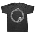 Sisyphean Wears An Ouroboros Unisex Philosophy T-shirt Men's Cotton Humorous Street Style T-shirt and A Short Sleeved Loose Suit