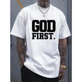 Premium Pure Cotton Religious Tee | Black & White Contrast Design | in Christian Apparel USA