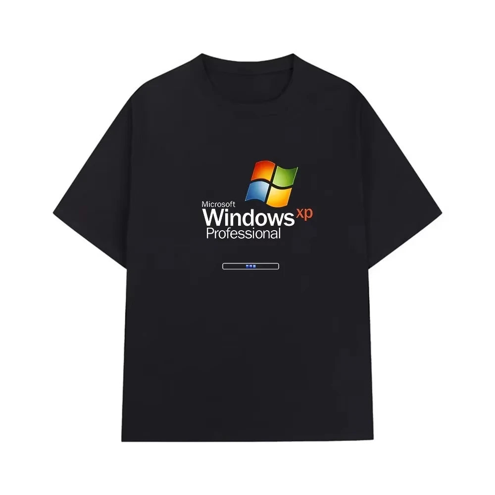 Windows XP Professional Logo Printed T-shirt, Casual, Fashionable and Comfortable T-shirt, Trendy Summer Style Men's T-shirt