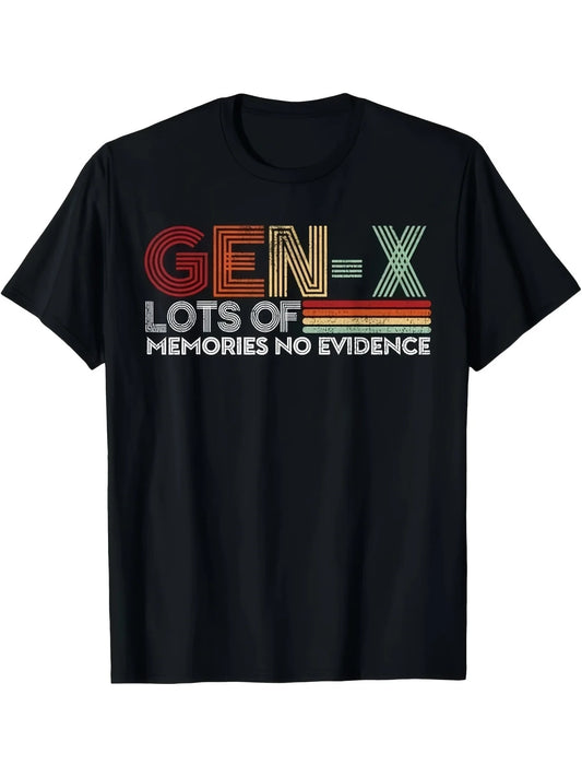 Plus Size, Gen X: Nostalgic Humor T-Shirt- The Perfect Choice for Casual Outdoors, for Teenager