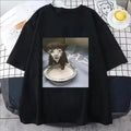 Men Women Milk Face Cat Meme Print T Shirt Humor Funny Cat Graphic T-Shirts Fashion Trend Quality Cotton Hot Sale Streetwear