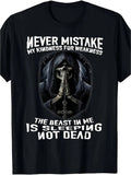 Men's Pure Gothic Skull Pattern T-shirt | Y2K Street Hip-Hop Style Religious Symbol, Crew Neck, Short Sleeved, Casual Summer Top, Machine Washable, Dark Aesthetic Trendy Men's Clothing