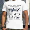Marine Biology Biologist Anatomy Shark Lover T-Shirt Summer Men Street Hip Hop Punk Style Boy Loose Oversized Casual Fashion Tee