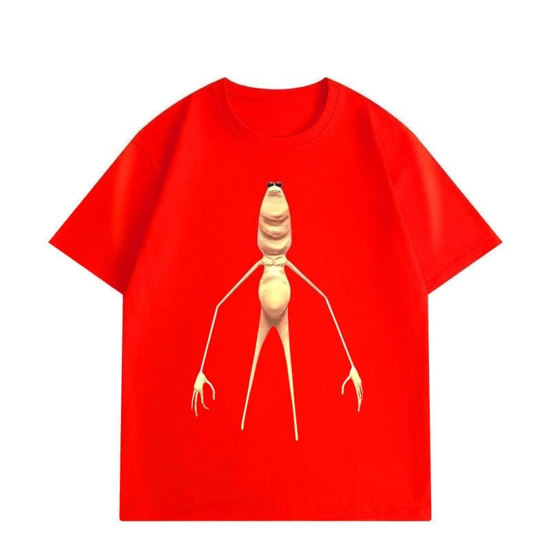 HOT SALE Marcus The Worm Where Is Jimbo James Funny Meme T-shirt High Quality Fashion T-shirts Men Casual Cotton T Shirts