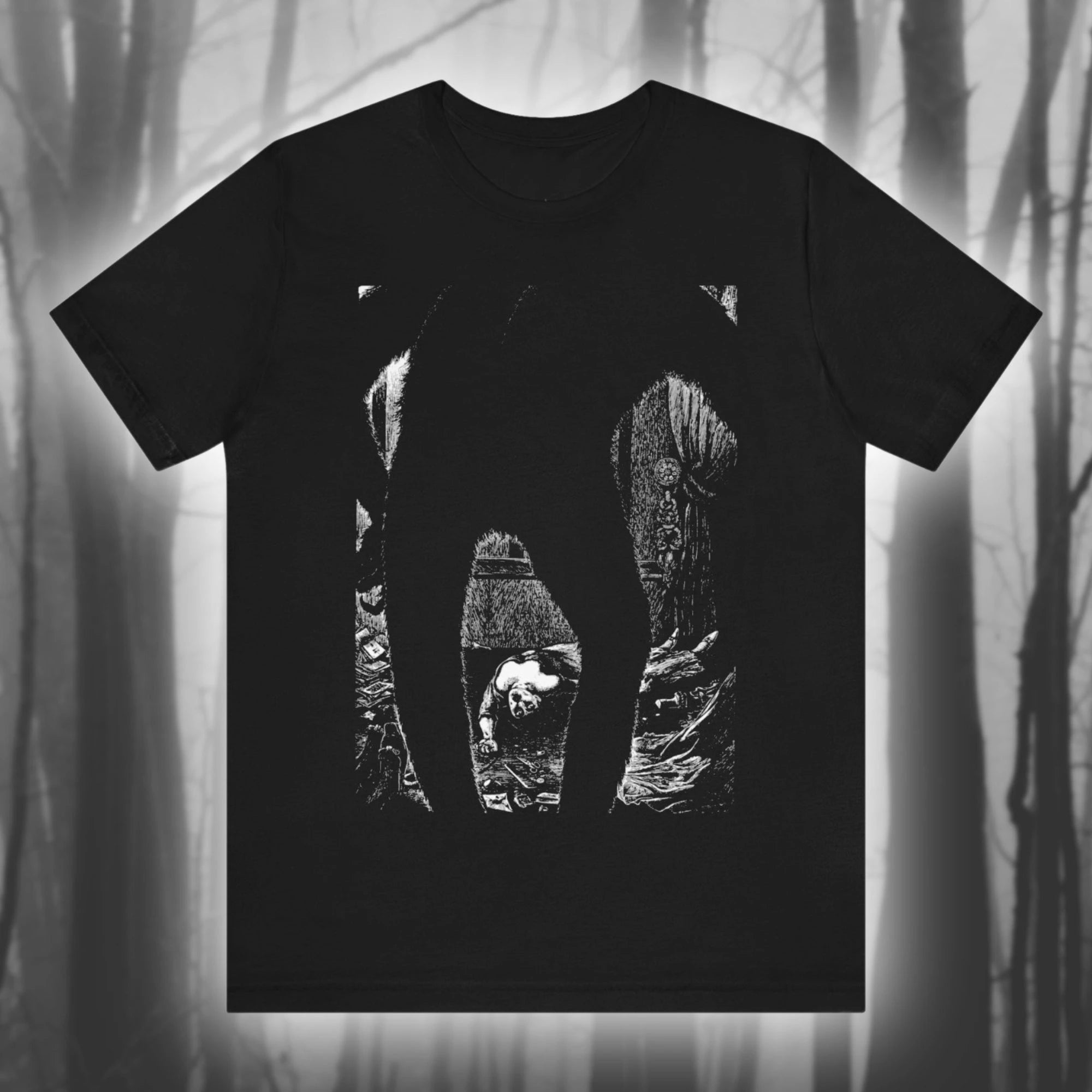 The Murders in the Rue Morgue Albert Martini Art Edgar Allan Poe Shirt Horror T-shirt Gothic Literature Jersey Short Sleeve Tee
