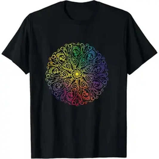 Curse Word Mandala Graphic Tees T Shirt for Women T-Shirt made in usa