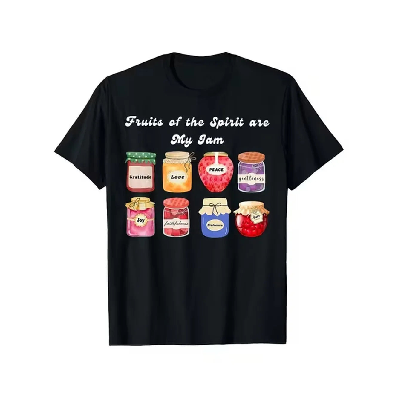item picture mens t shirt featuring of bible verses with jars casual wear throughout the year comfortable spiritual apparel with an uplifting print
